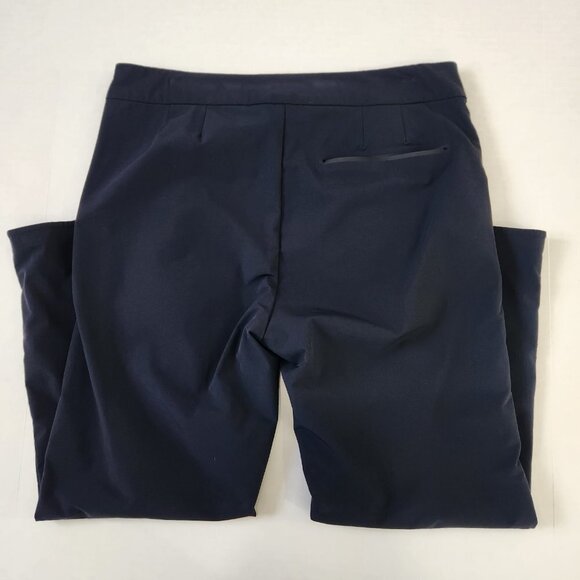 Alchemy Equipment Crop Trouser Pant Womens S Navy Side Zip Stretch Relaxed - Picture 12 of 12